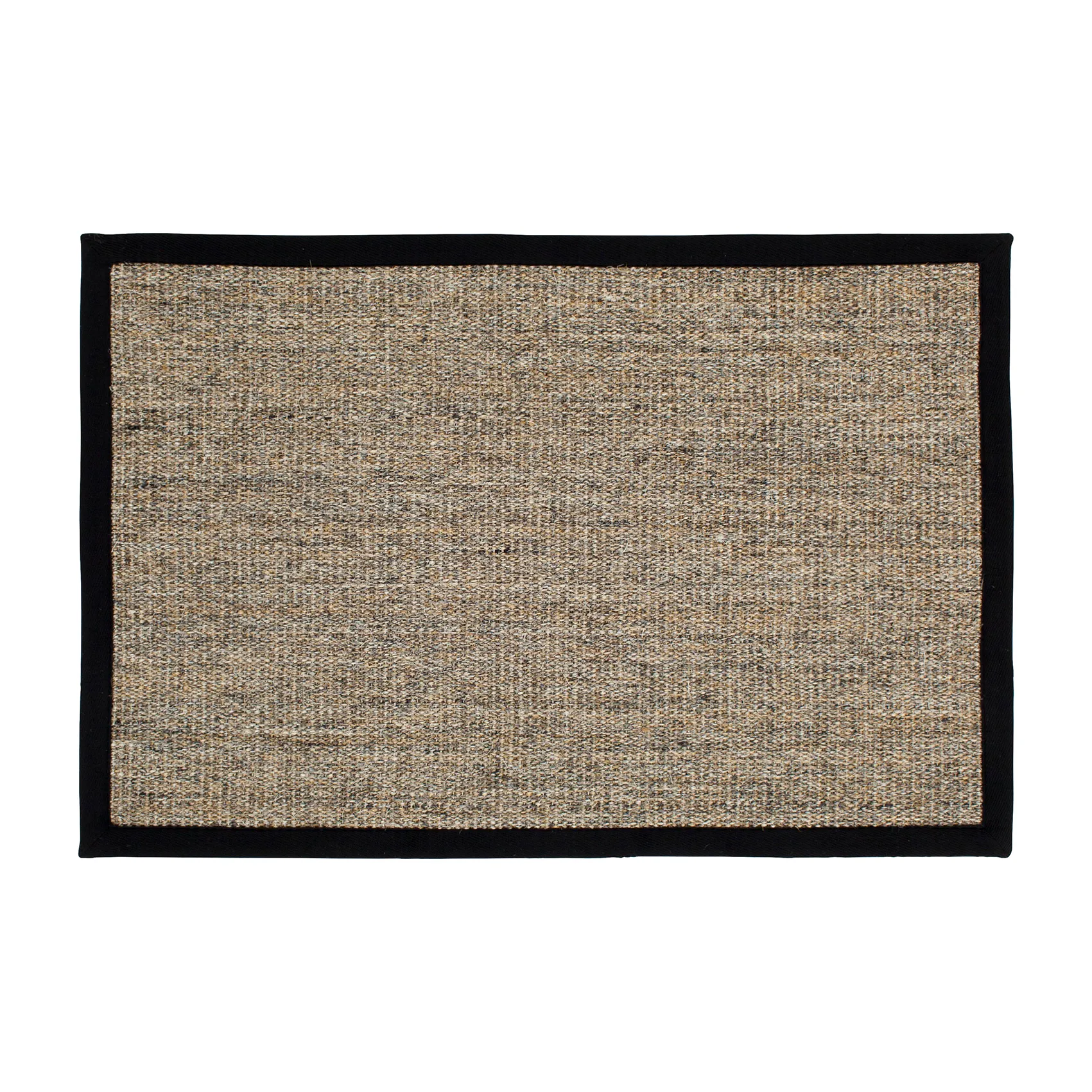 Tapis de porte Jenny Sisal Nature-noir, 60x90 cm Dixie