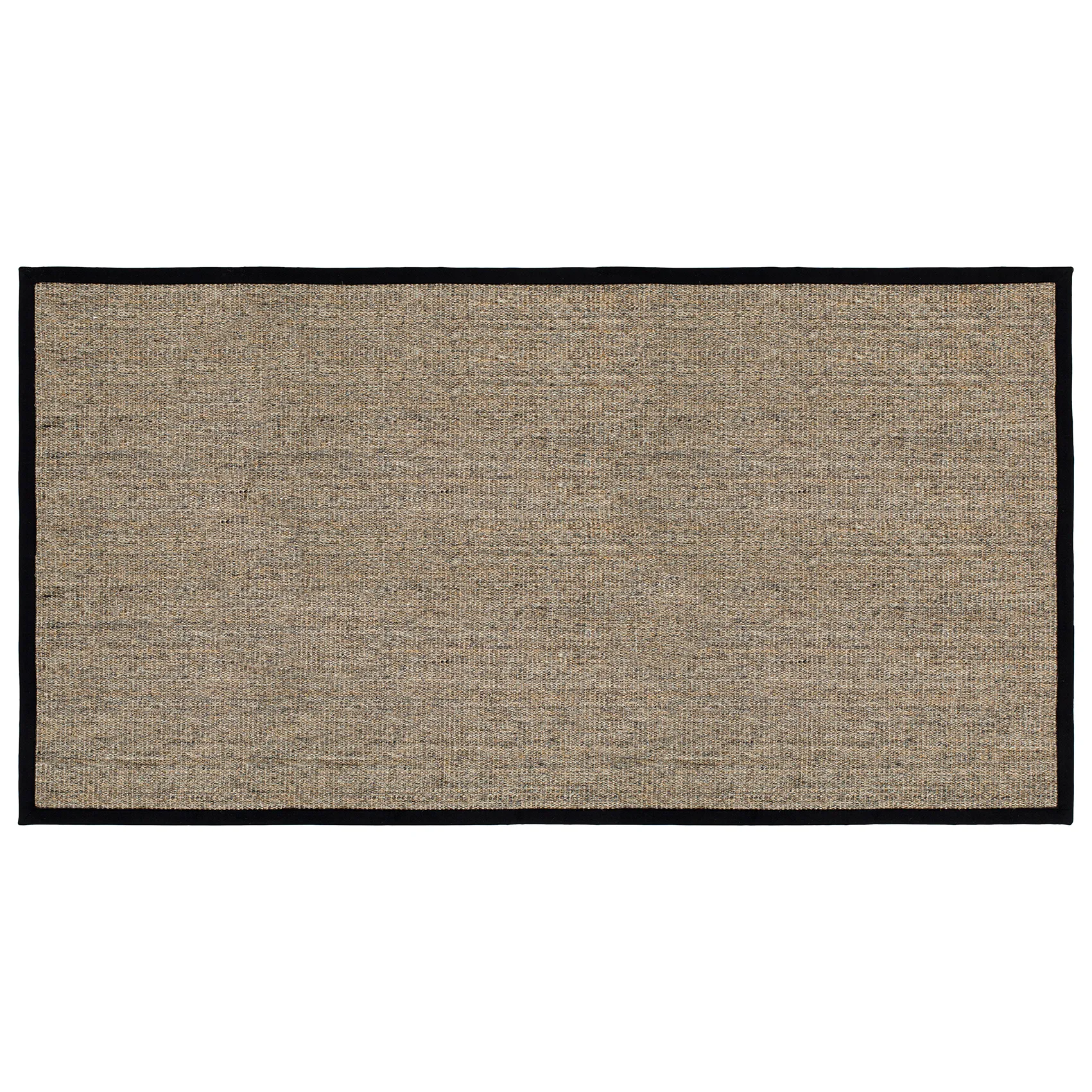 Tapis de porte Jenny Sisal Nature-noir, 80x150 cm Dixie