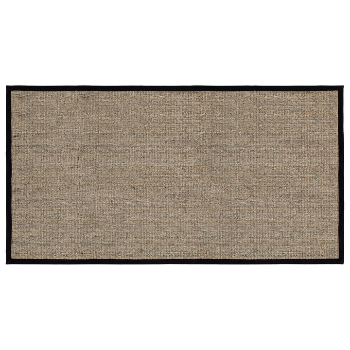 Tapis de porte Jenny Sisal Nature-noir - 80x150 cm - Dixie