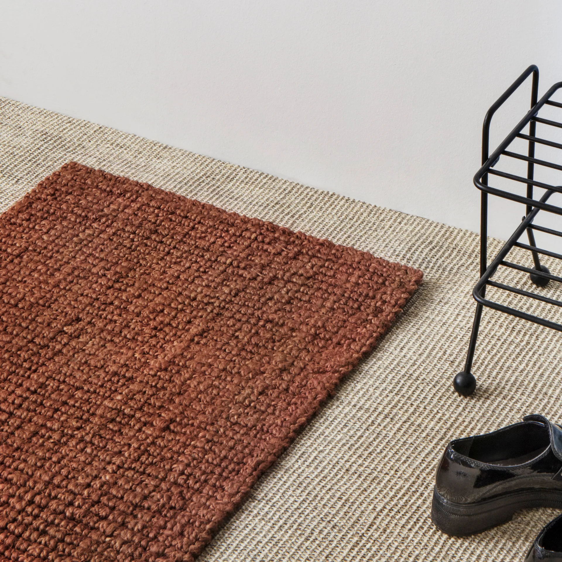 Tapis de porte Jute rusty red, 60x90 cm Dixie