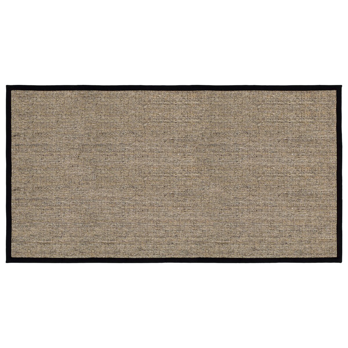 Dixie Tapis de porte Sisal Nature-noir Grand | Design Scandinave | Paillassons | Beige