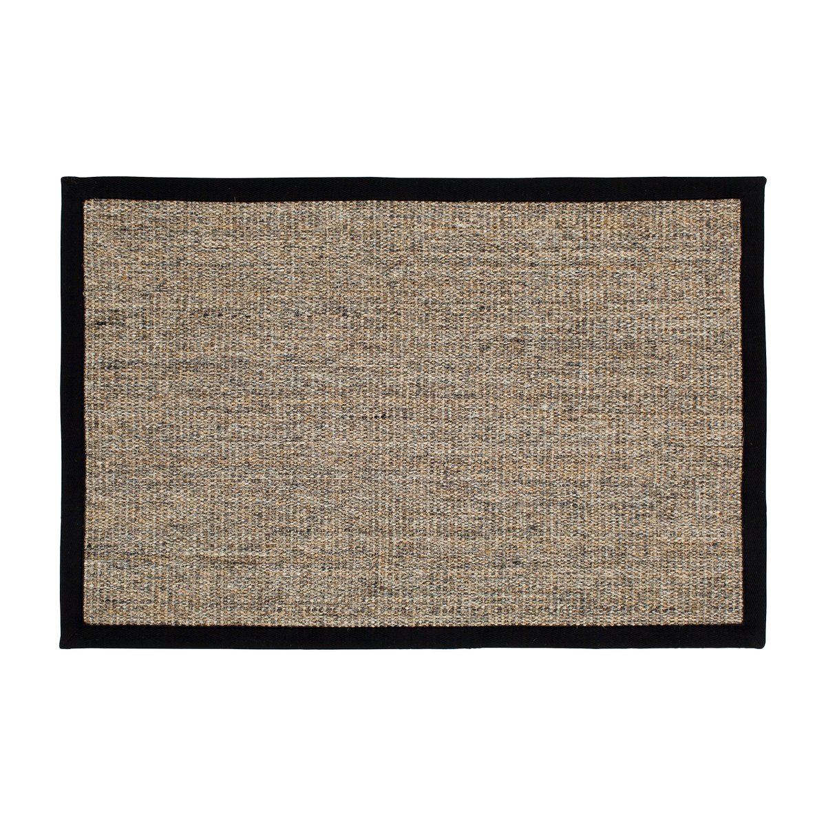 Dixie Tapis de porte Sisal Nature-noir Petit | Design Scandinave | Paillassons | Beige