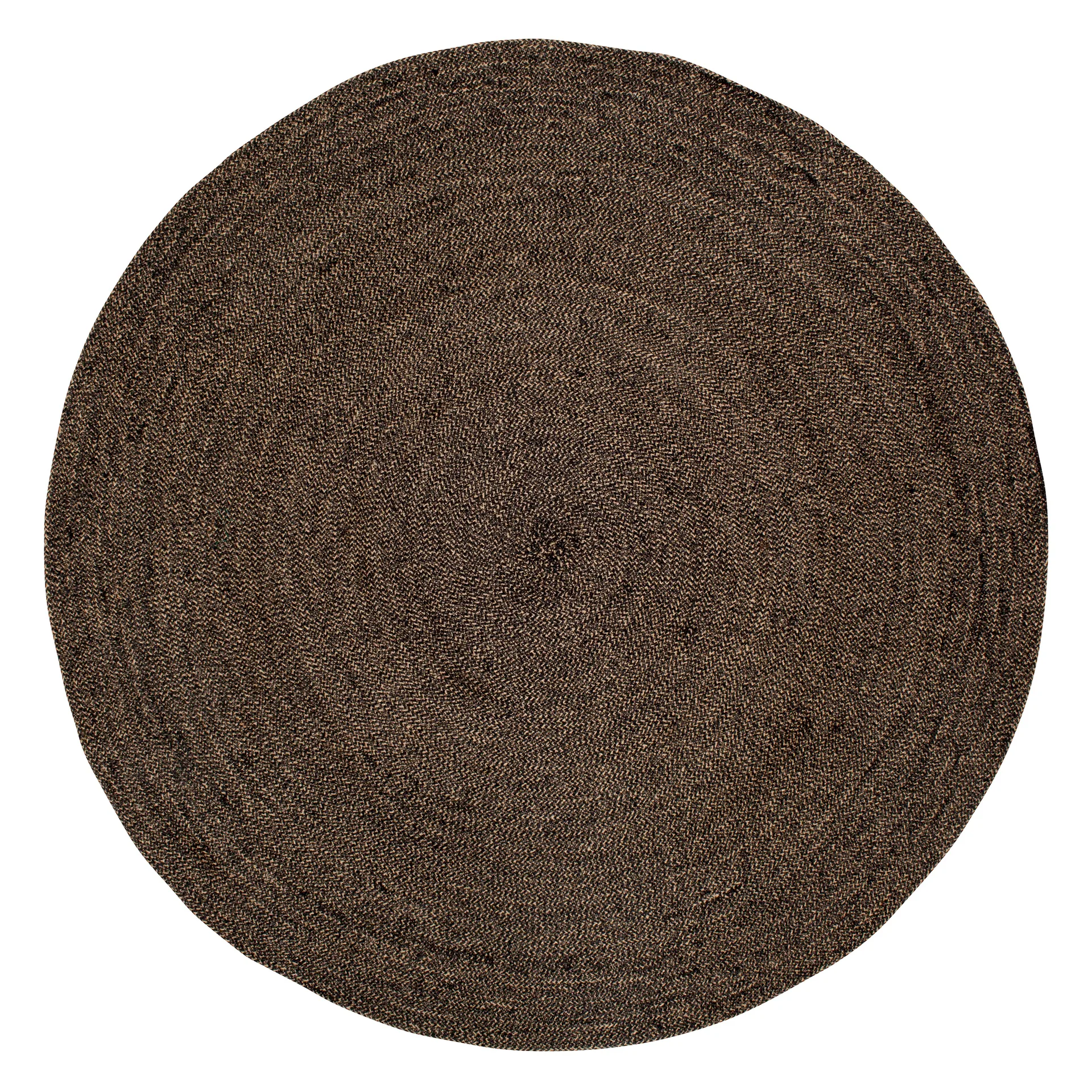Tapis Ella Ø125cm, Noir-Nature Dixie