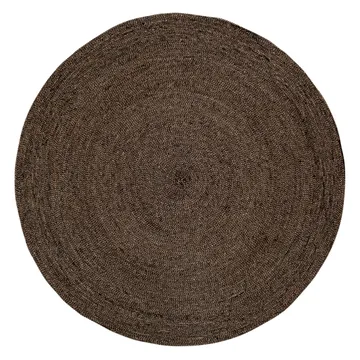 Tapis Ella Ø125cm - Noir-Nature - Dixie