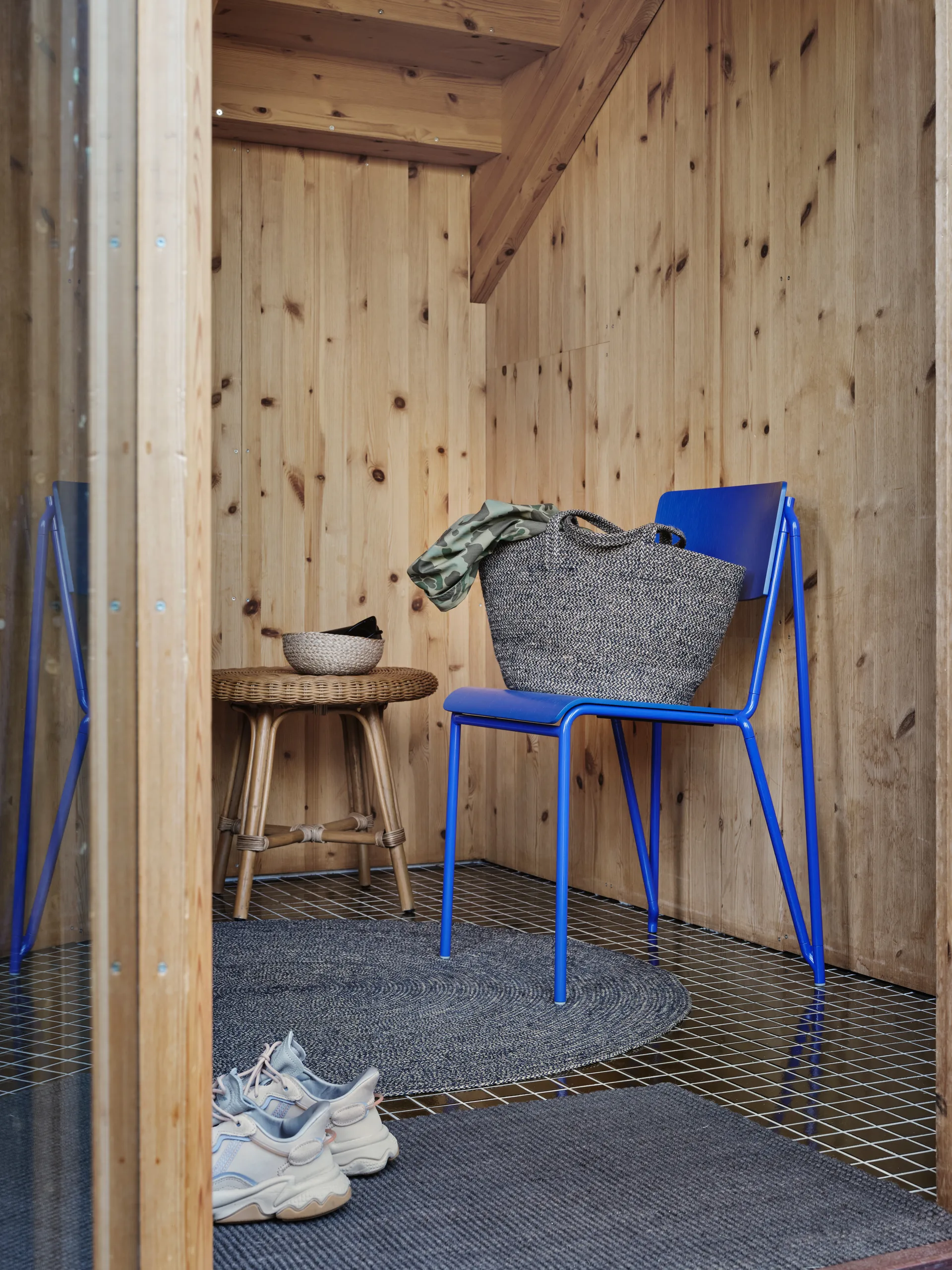 Tapis Ella Ø125cm, Noir-Nature Dixie