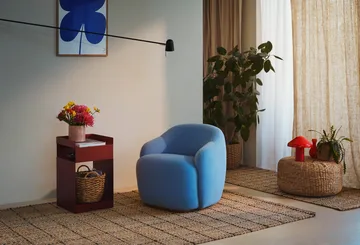 Tapis en jute à carreaux Freja 160x230 cm - Natural-dark grey - Dixie