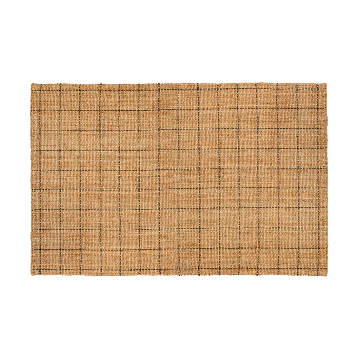 Tapis en jute à carreaux Freja 190x290 cm  - Natural-dark grey - Dixie