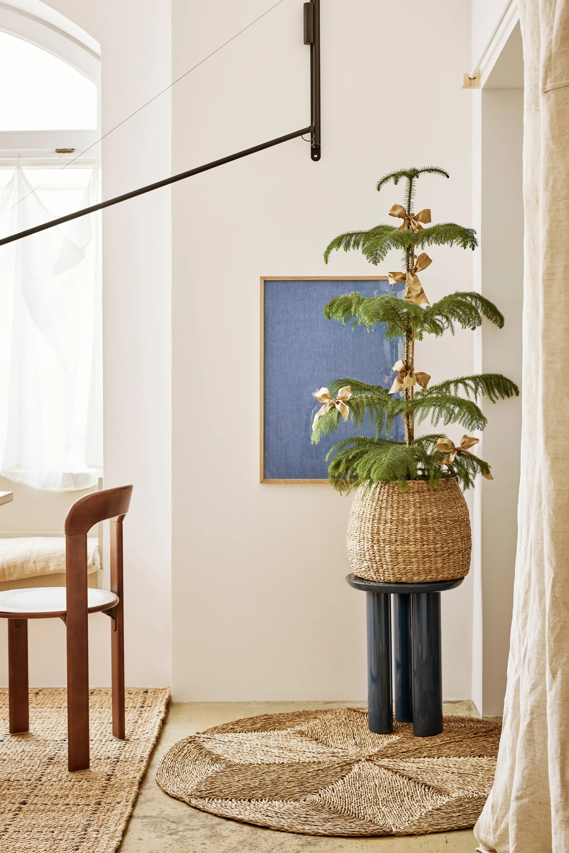 Tapis Esther Star Ø120 cm, Natural Dixie