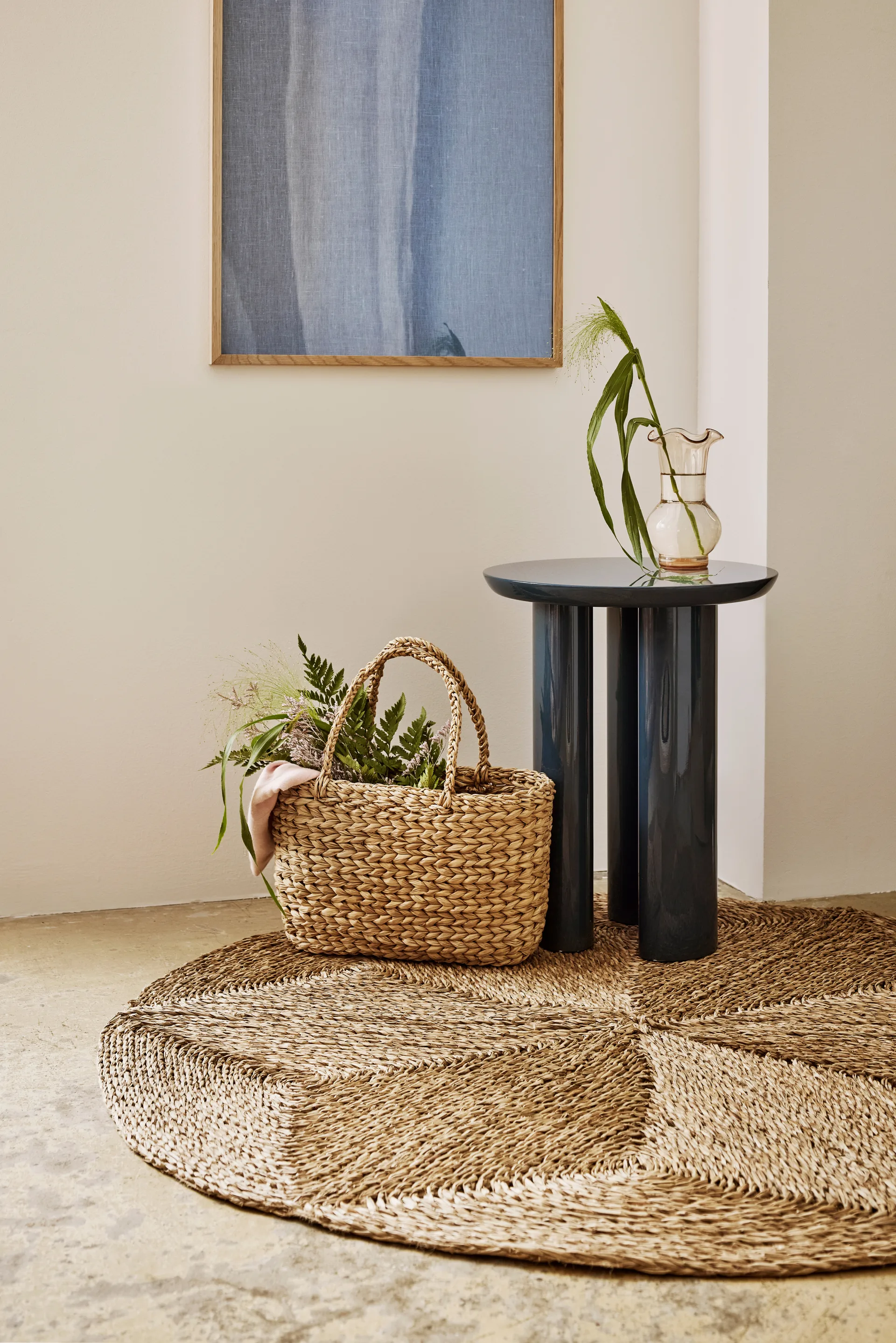 Tapis Esther Star Ø120 cm, Natural Dixie