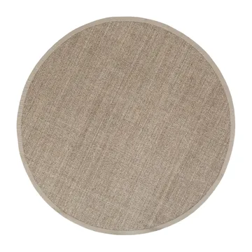 Tapis rond en sisal noir Jenny - Natural grey Ø 250 cm - Dixie