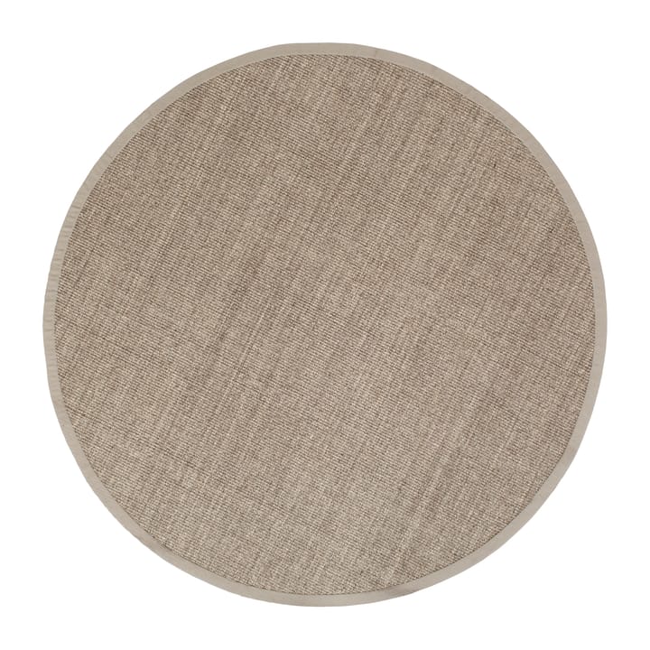 Tapis rond en sisal noir Jenny - Natural grey Ø 250 cm - Dixie