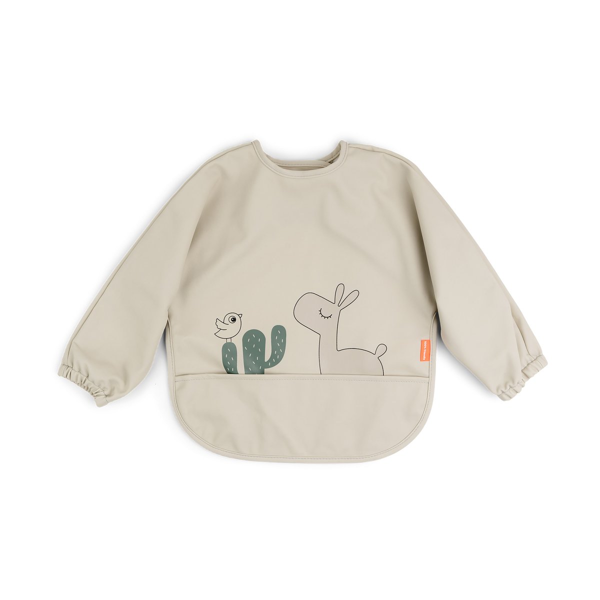 Done by deer Bavoir à manches Lalee Sable | Design Scandinave | Autres ustensiles de cuisine | Beige
