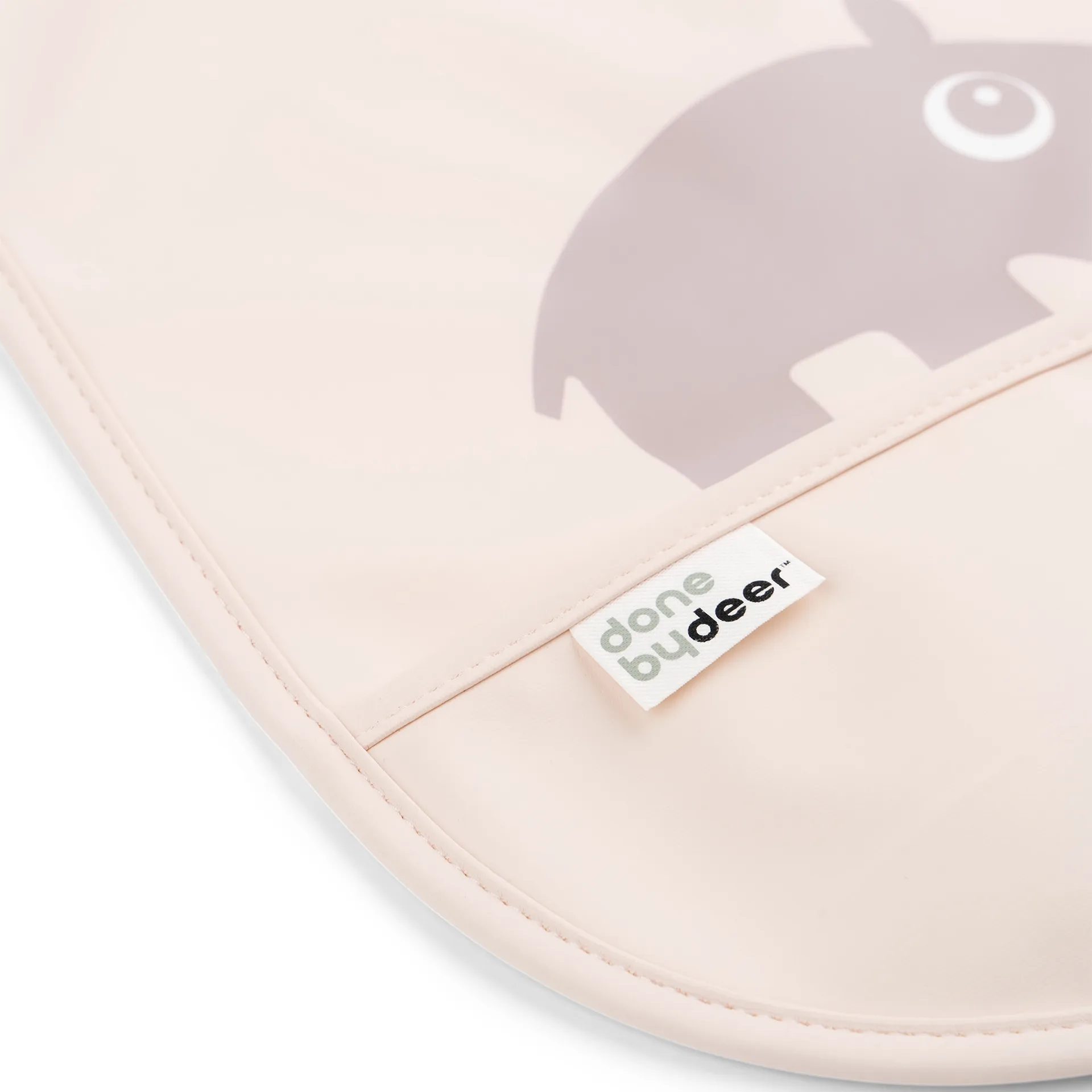 Bavoir Ozzo avec velcro, lot de 3, Poudre Done by deer