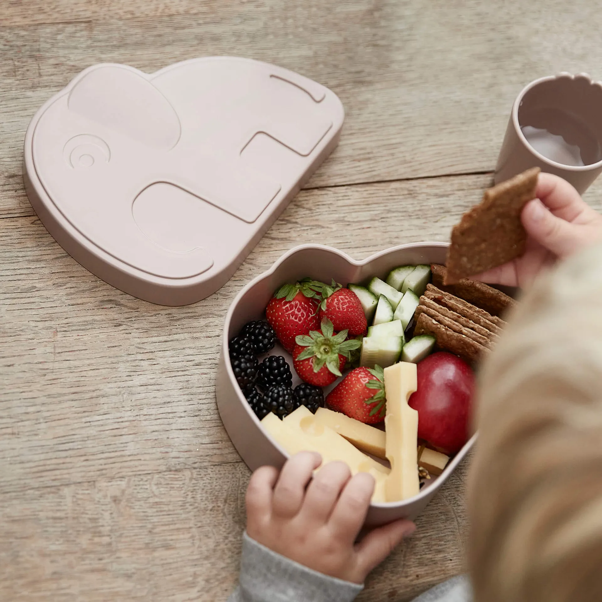 Boîte à lunch Elphee Kiddish, Gris Done by deer