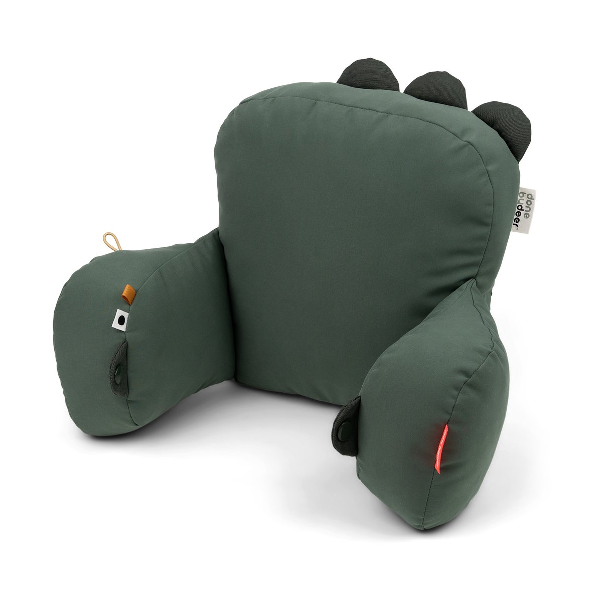 Done by deer Coussin de poussette Croco Vert | Design Scandinave | Coussins à recouvrir | Vert