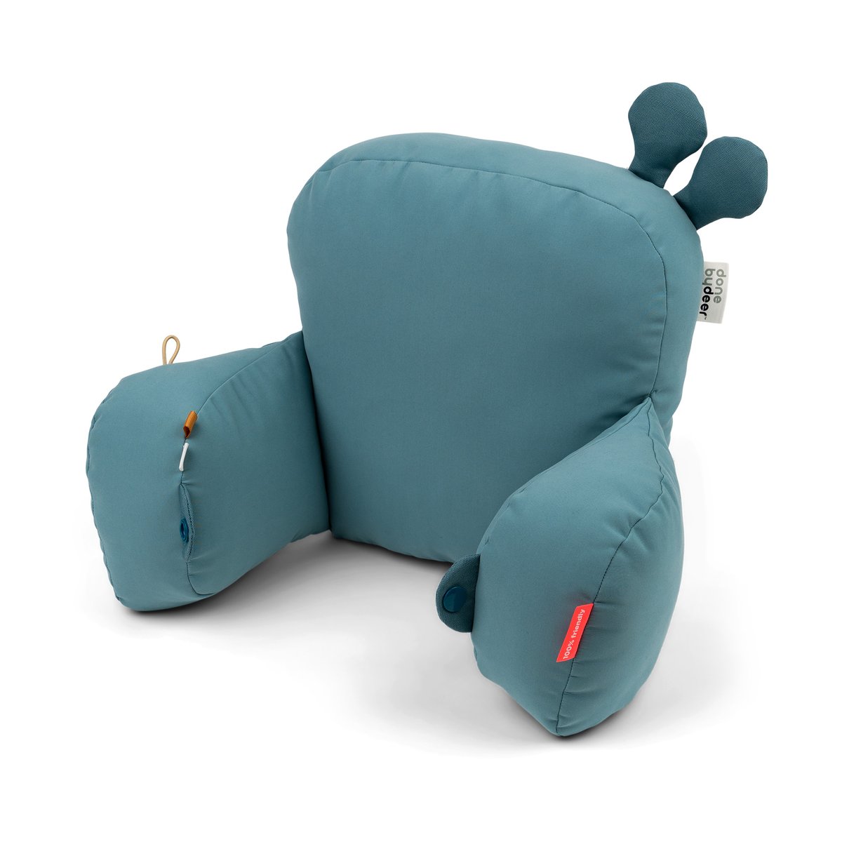 Done by deer Coussin de poussette Raffi Bleu | Design Scandinave | Coussins à recouvrir | Bleu