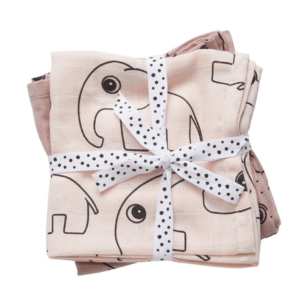 Done by deer Couverture bébé Contour 120x120 cm, lot de 3 Poudre