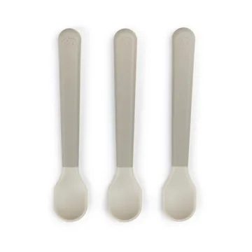 Cuillère Easy-grip foodie, lot de 3 - Sable - Done by deer