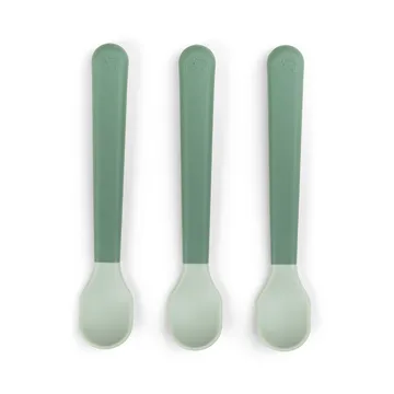 Cuillère Easy-grip foodie, lot de 3 - Vert - Done by deer