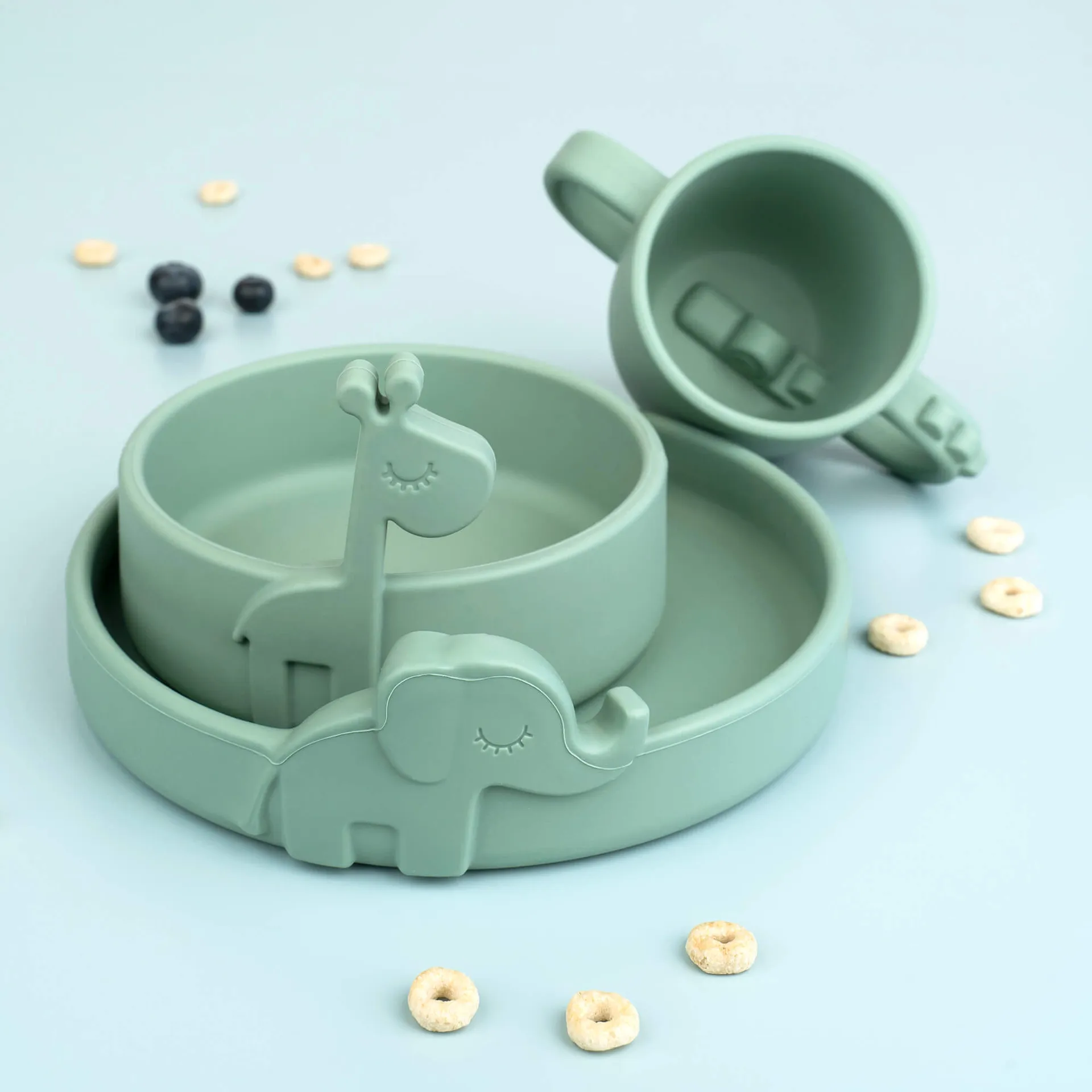 Mug à paille Croco peekaboo 17 cl, Vert Done by deer