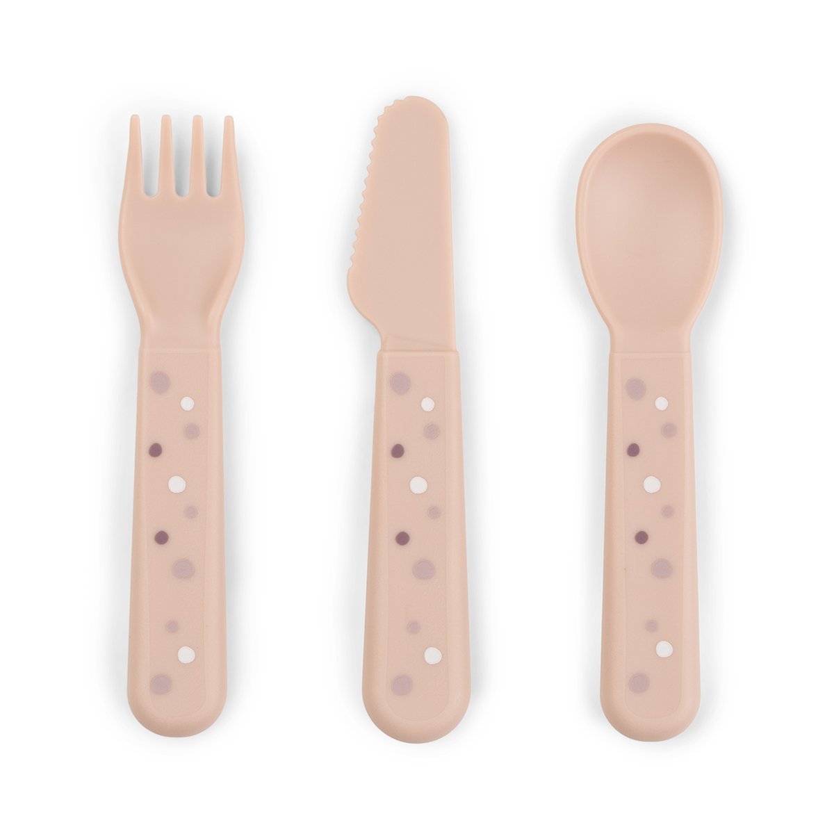 Done by deer Set de couverts Happy Dots foodie 3 pièces Poudre