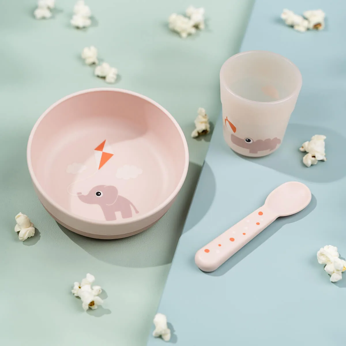 Set de repas premier âge Playground foodie 3 pièces, Poudre Done by deer