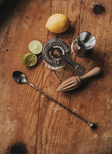 Accessoires de bar Bobbee - Acier inoxydable, bois, 4 pièces - Dorre