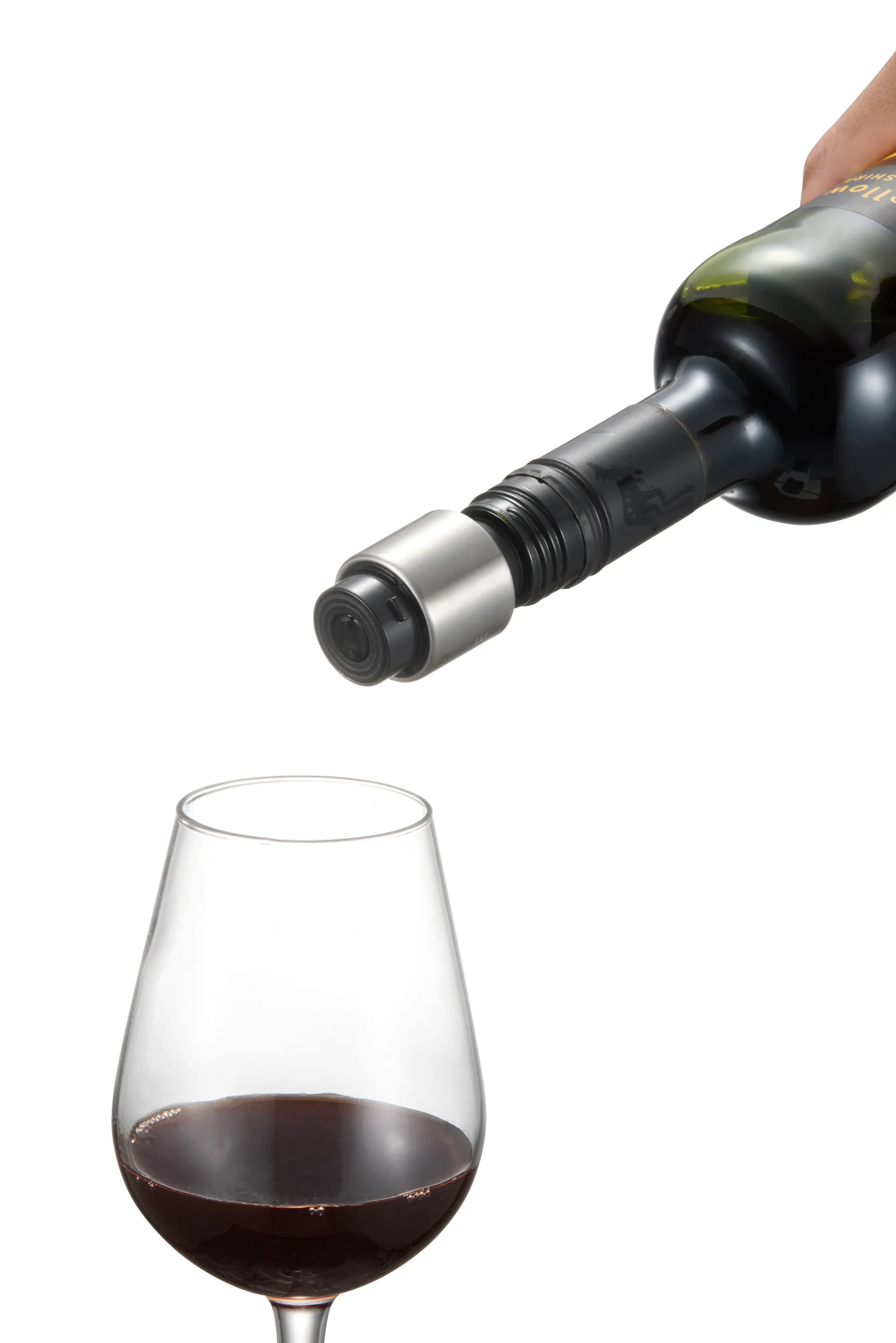Aérateur et bouchon à vin Verne, Noir Dorre