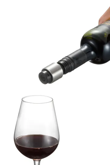 Aérateur et bouchon à vin Verne - Noir - Dorre