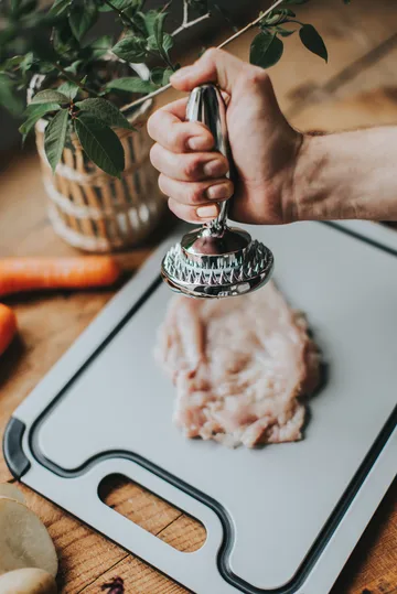 Attendrisseur Birdie réversible 14,5×8,3×8,3 cm - Acier inoxydable - Dorre