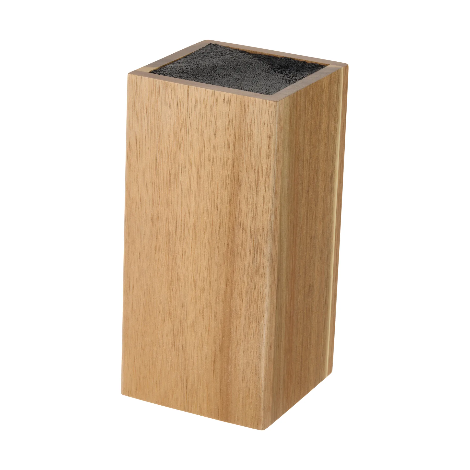 Bloc à couteaux carré en bois d’acacia Kini, 23,5x10,7x10,7 cm Dorre