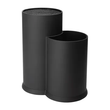 Bloc à couteaux et porte ustensiles de cuisine Vida 23 cm - Noir - Dorre