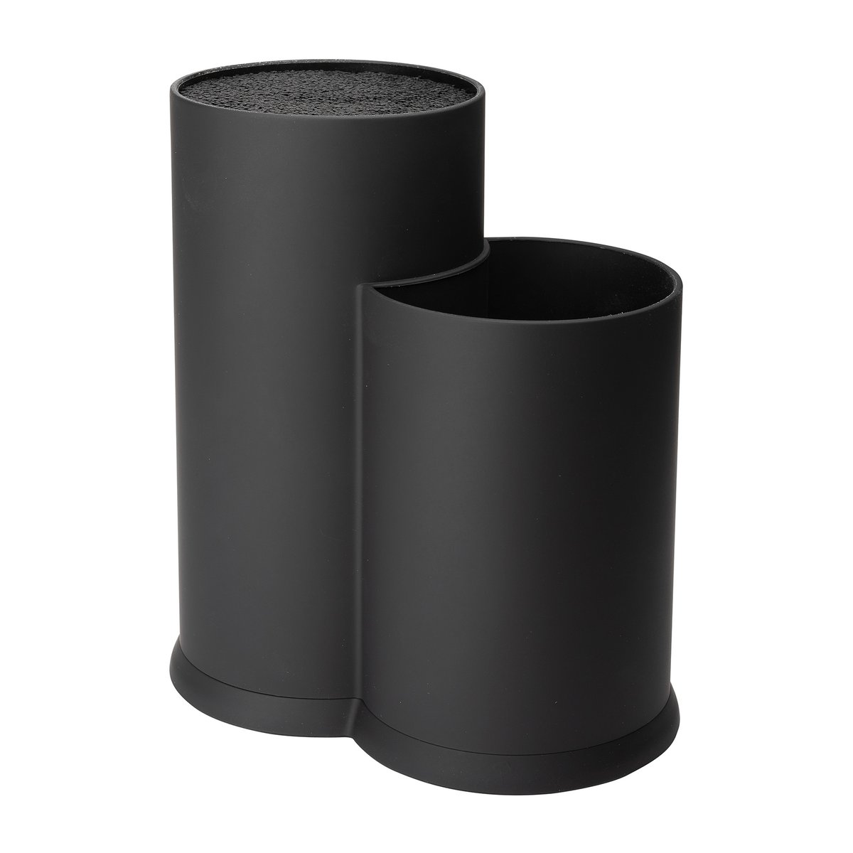Dorre Bloc à couteaux et porte ustensiles de cuisine Vida 23 cm Noir