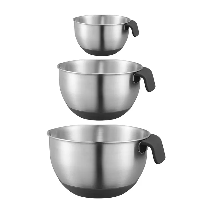 Saladier Inox 26 Cm Avec Bec Verseur - Graduations Intérieures, Lave-vaisselle - Bol Mélangeur, Service, Cuisson