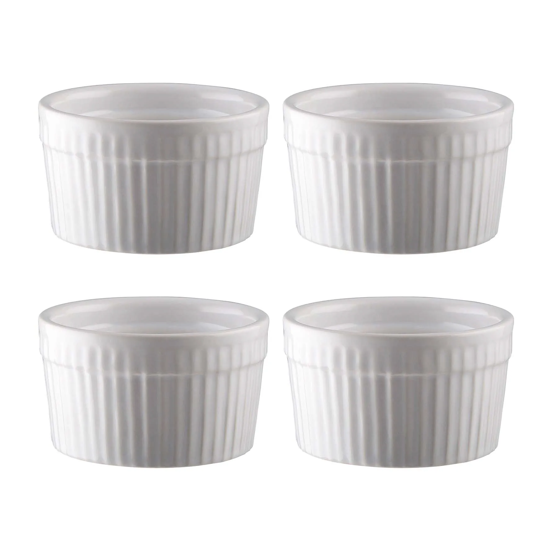 Bols à soufflé Fire Ø 9 cm Lot de 4, Blanc Dorre