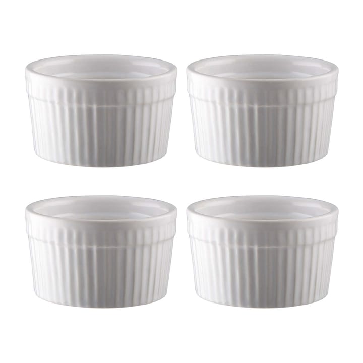 Bols à soufflé Fire Ø 9 cm Lot de 4 - Blanc - Dorre