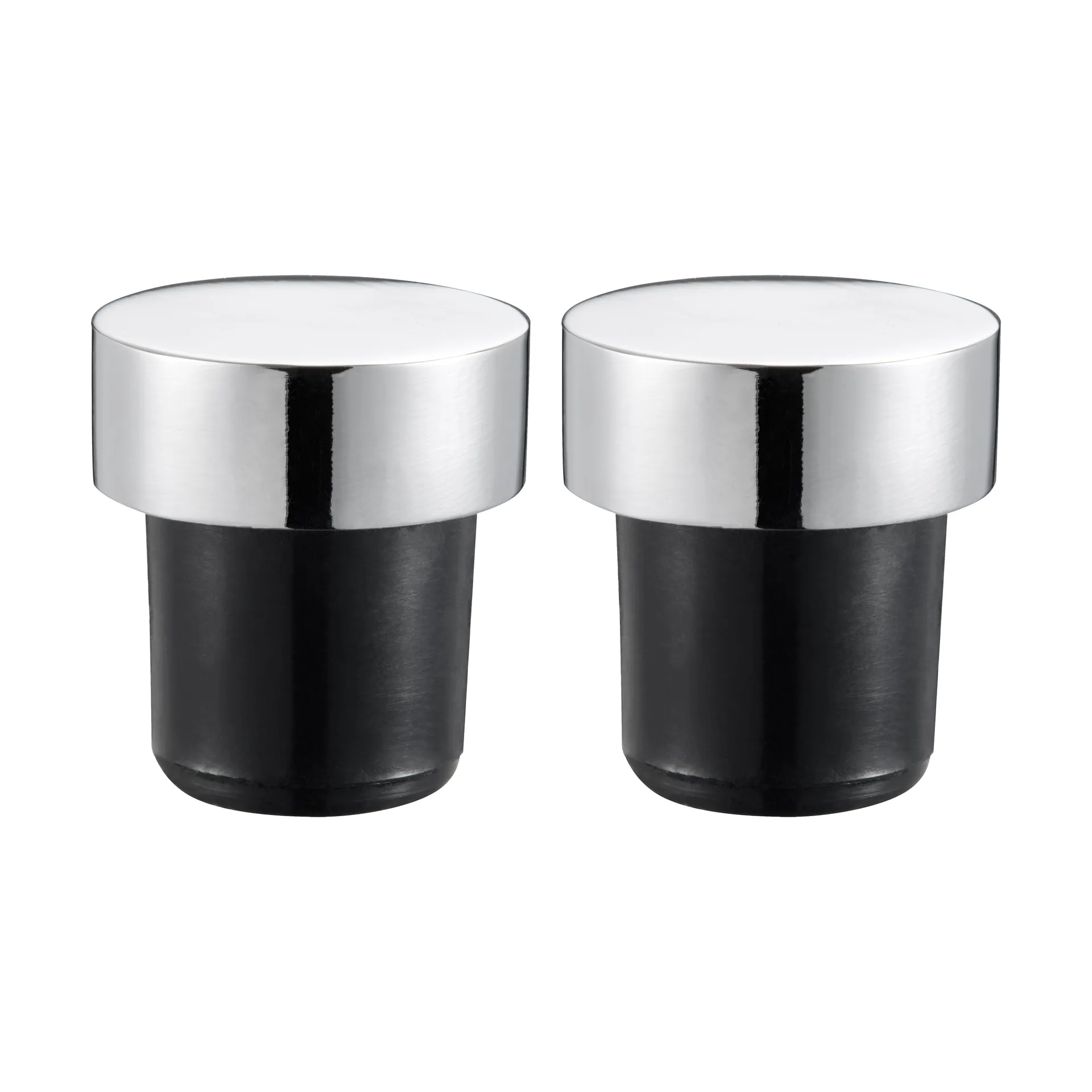 Bouchons à vin Valli,Lot de 2, 3 cm, Chrome Dorre