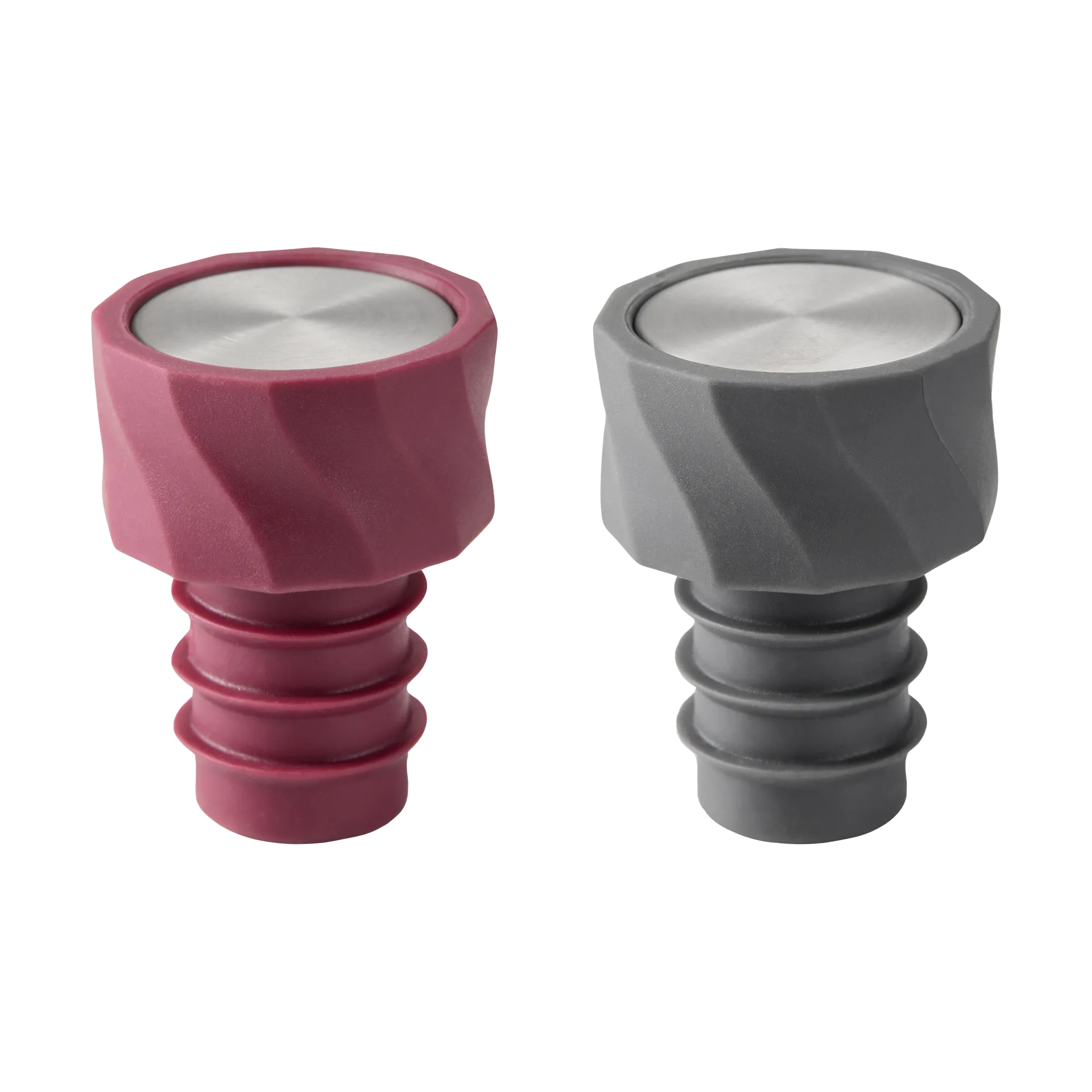 Bouchons à vin Vivi, lot de 2, 4,5 cm, Noir-bordeaux Dorre