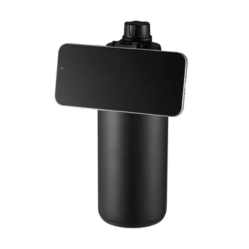 Bouteille d’eau Flory double paroi aimant pour portable 0,9 L - Noir-violet - Dorre