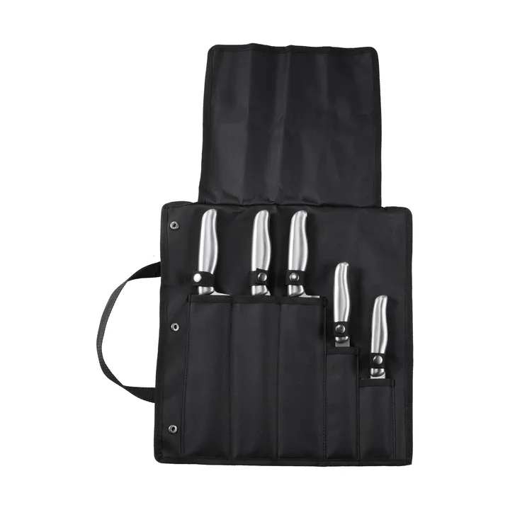 Calgary mallette pour couteaux - Acier inoxydable, 6 pièces - Dorre