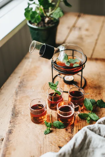 Carafe à glögg Glora en verre 1,3 L - Noir - Dorre