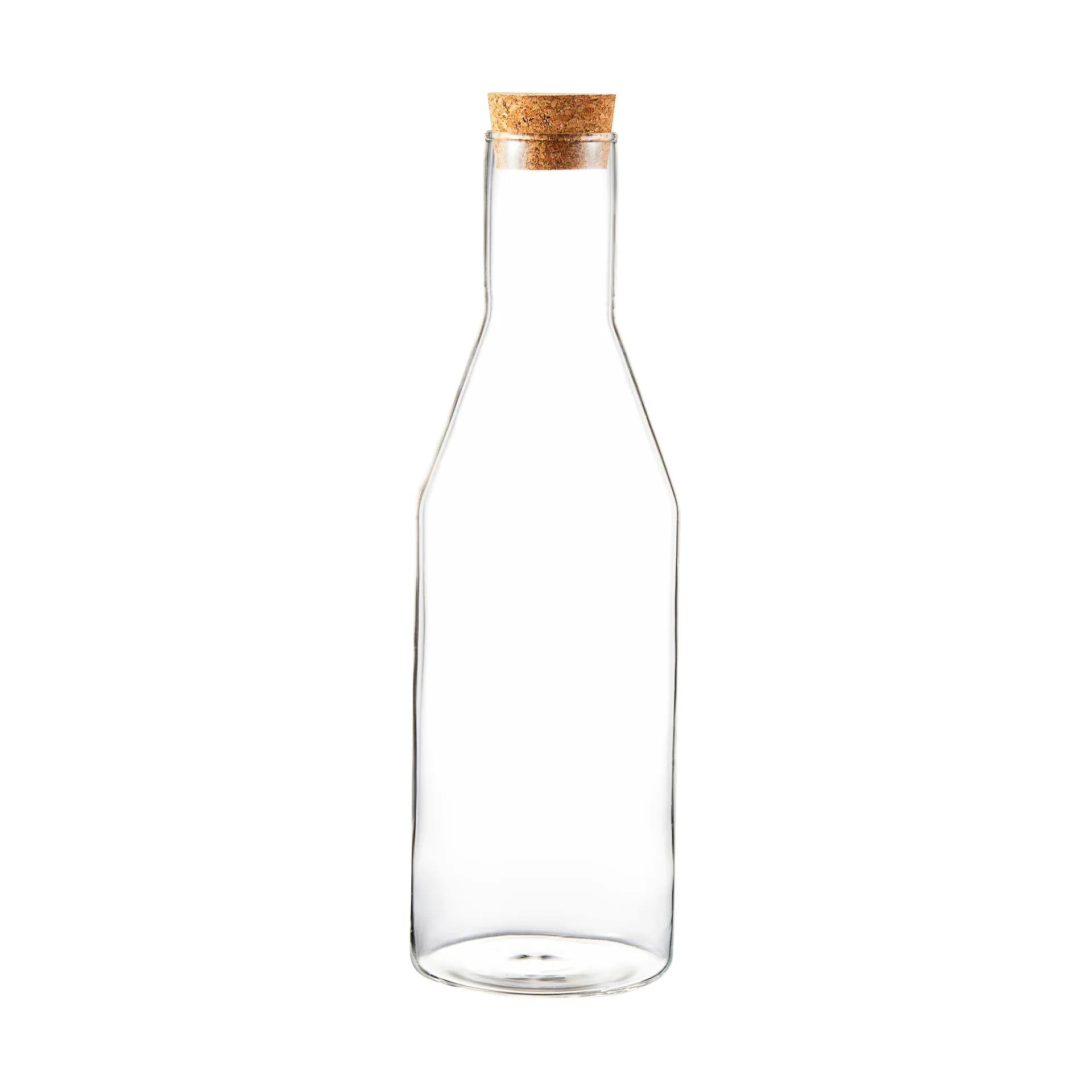 Carafe en verre Sunnanö avec couvercle en liège 1 litre, Verre-liège Dorre