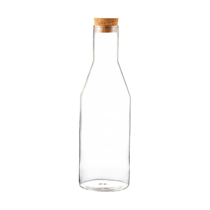 Carafe en verre Sunnanö avec couvercle en liège 1 litre - Verre-liège - Dorre