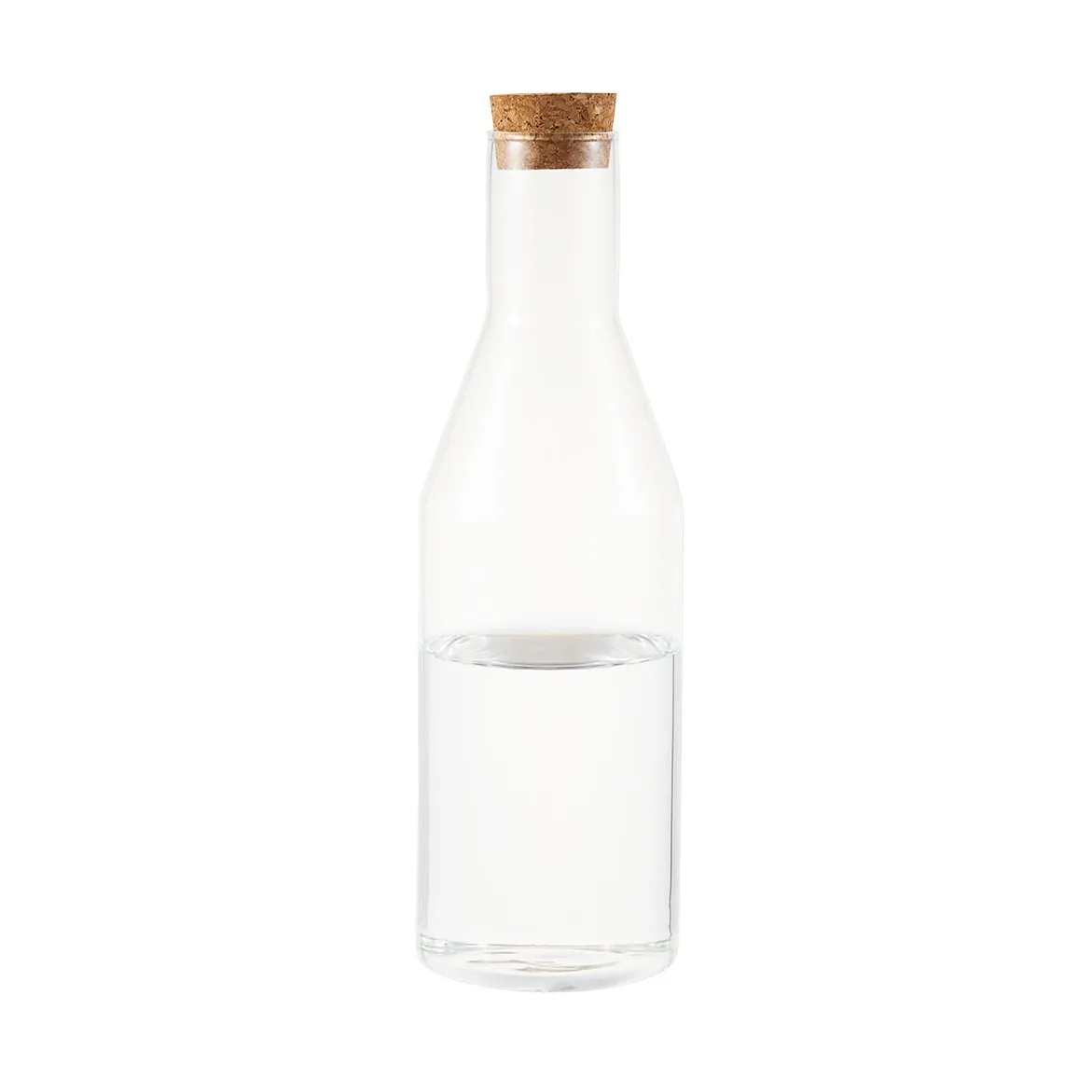 Carafe en verre Sunnanö avec couvercle en liège 1 litre, Verre-liège Dorre