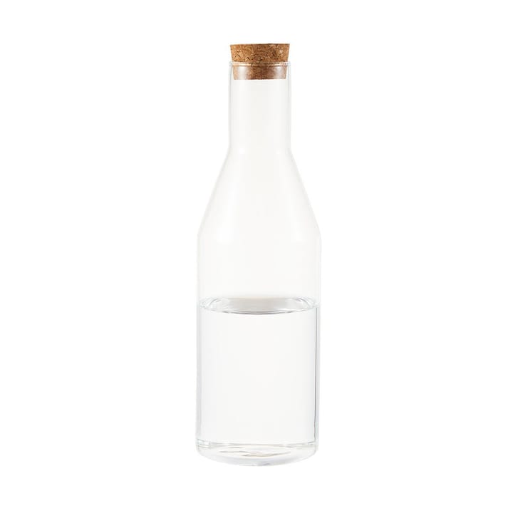 Carafe en verre Sunnanö avec couvercle en liège 1 litre - Verre-liège - Dorre