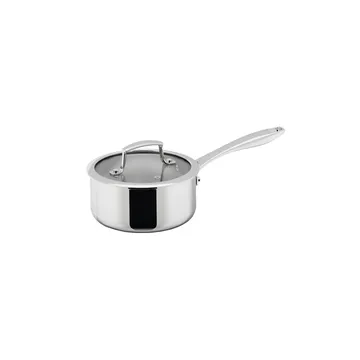 Casserole Trivence - Acier inoxydable, couvercle en verre, 1,5 L - Dorre