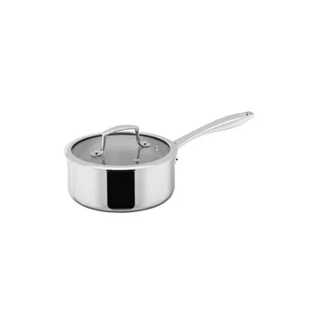 Casserole Trivence - Acier inoxydable, couvercle en verre, 2 L - Dorre