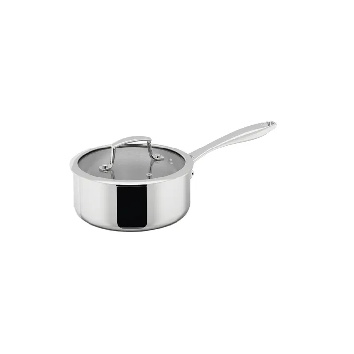 Casserole Trivence - Acier inoxydable, couvercle en verre, 2 L - Dorre