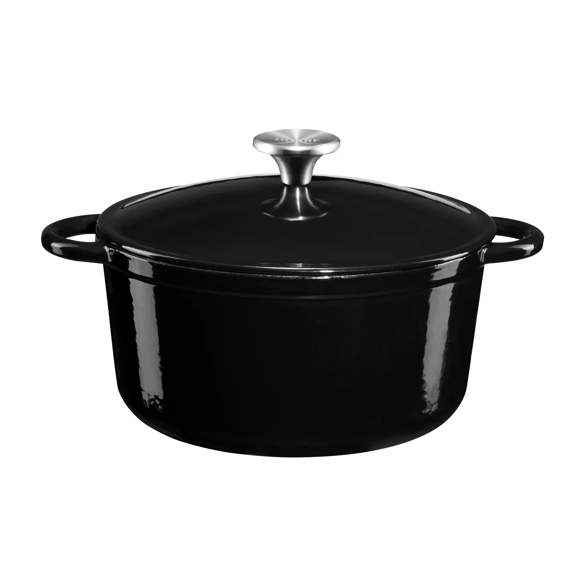 Cocotte en fonte émail Gretl 4 L, Noir Dorre