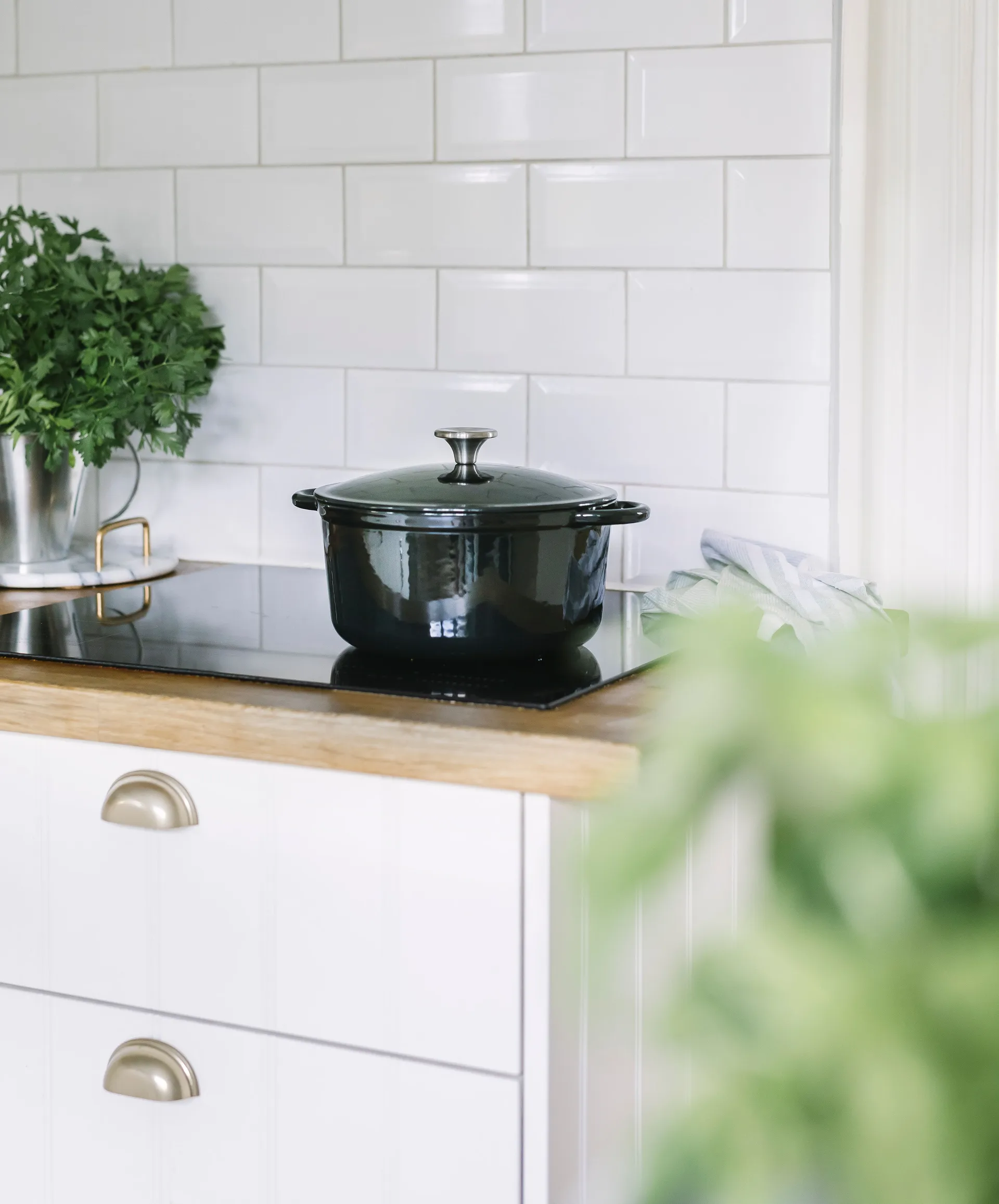 Cocotte en fonte émail Gretl 4 L, Noir Dorre